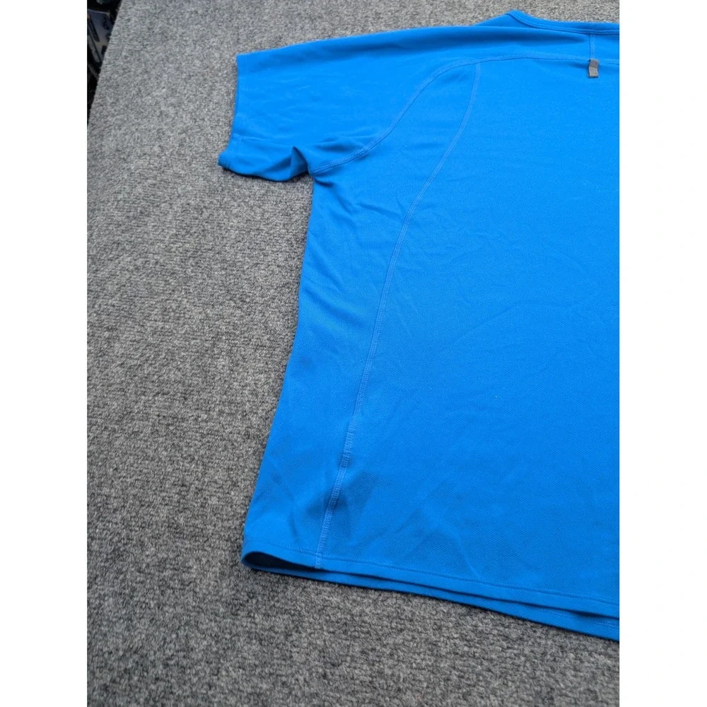 Nike Shirt Mens Large Blue‎ NikeFITDRY Athletic Running Crewneck Tee Workout